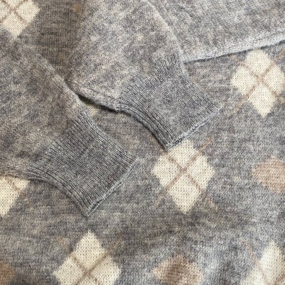 Pendleton Country Traditionals 100% Virgin Wool Argyle Sweater - Vintage - Picture 4 of 14